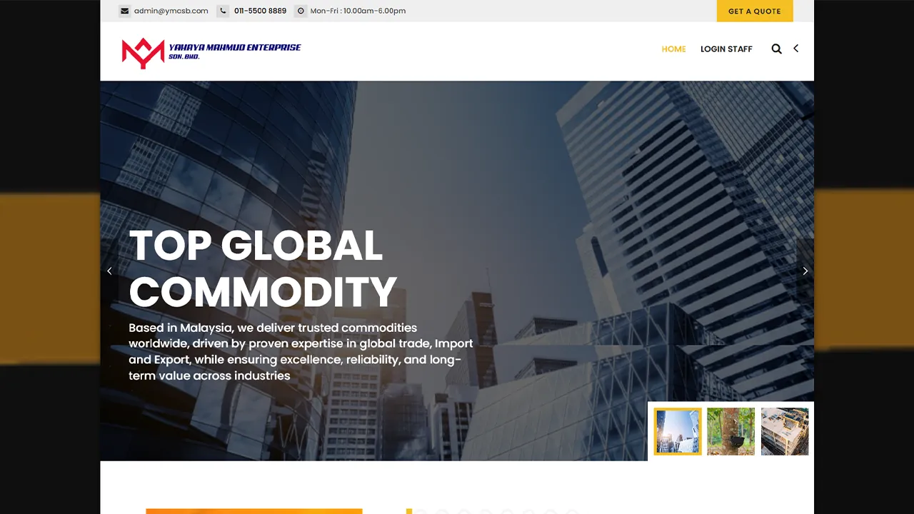 Yahaya Mahmud Enterprise Sdn Bhd — screenshot